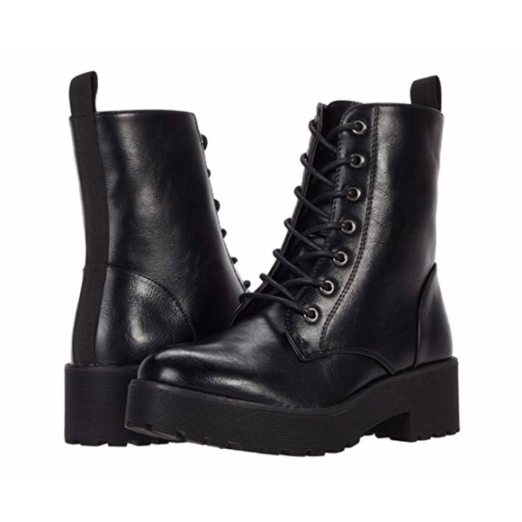 NEW! Dirty Laundry Mazzy Combat Boots - Black